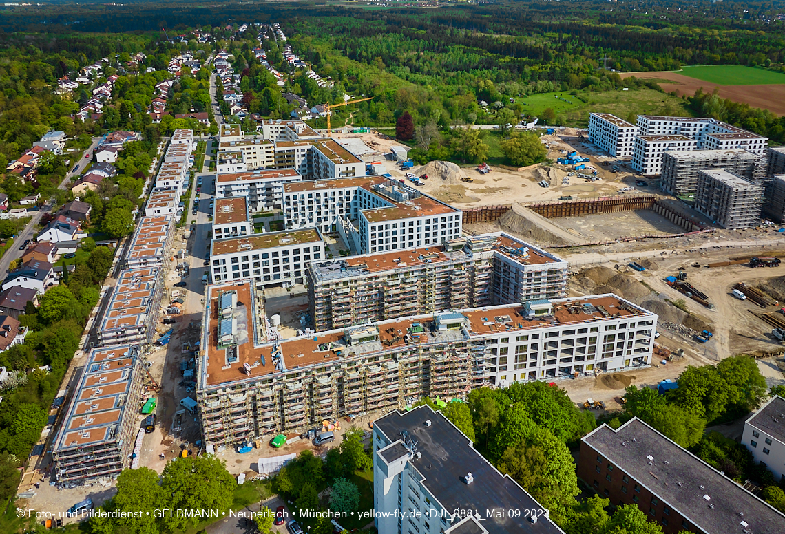 09.05.2023 - Baustelle Alexisquartier und Pandion Verde in Neuperlach